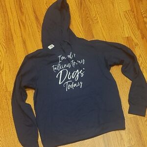 Navy Blue Dog Lover Hoodie